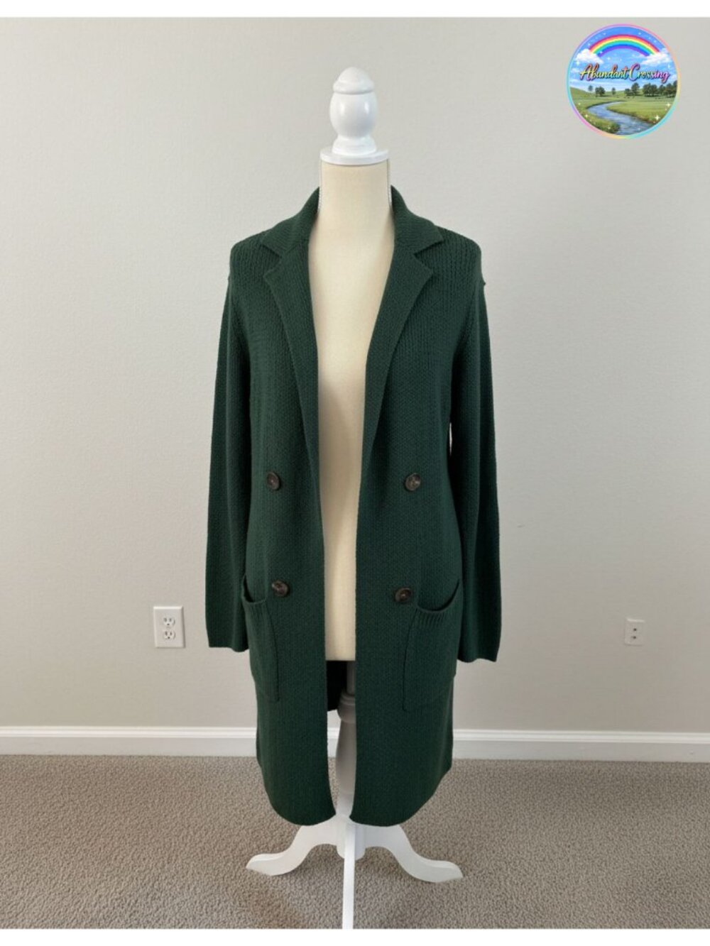 Open Front Long Cardigan Sweater Coatigan with Pockets